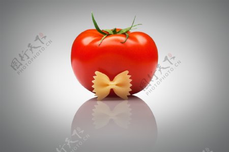 番茄与空心面
