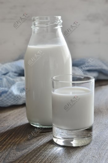 地板上的牛奶