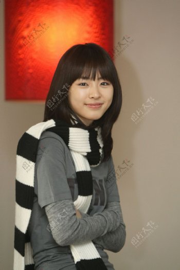 微笑的韩国女明星偶像图片