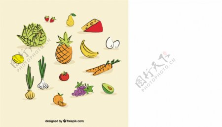 彩色的蔬菜图标图片