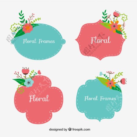 花卉装饰标签