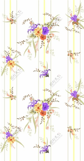 花卉元素图案背景设计