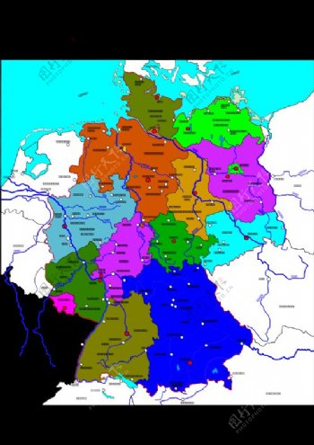 德国的政治地图