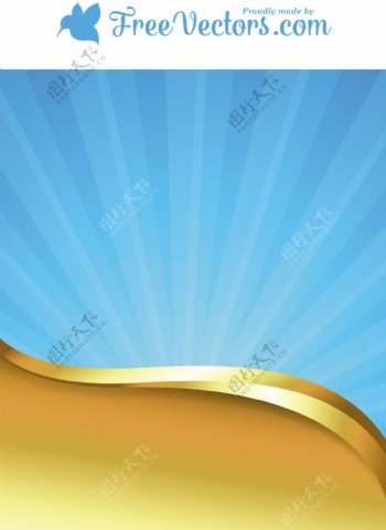金色的阳光模板