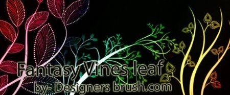 漂亮的植物艺术花纹图案Photoshop笔刷素材