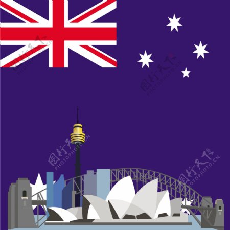 澳大利亚背景设计