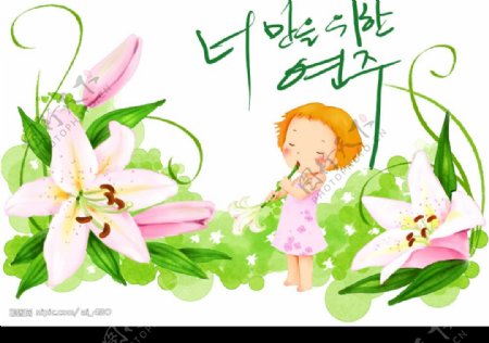 韩国可爱儿童插画5