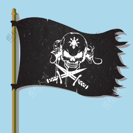 手绘海盗旗