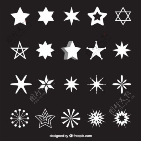 白色星星的种类