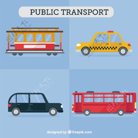 平面设计中的公共交通