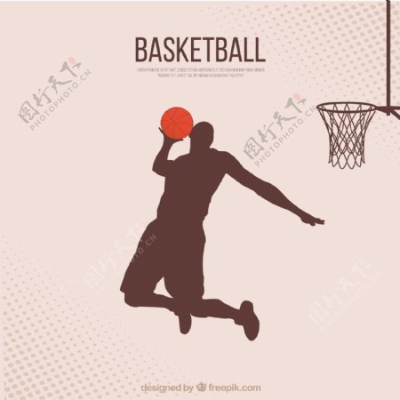 篮球运动员的背景