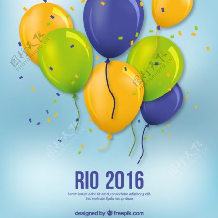 2016rio气球背景