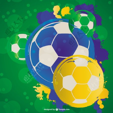 巴西足球背景