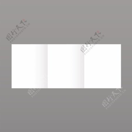 灰色背景的简单白色宣传册模板