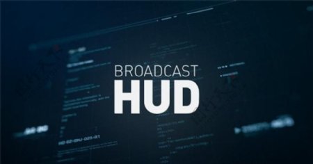 广播电视界面包装HUD动画AE模板