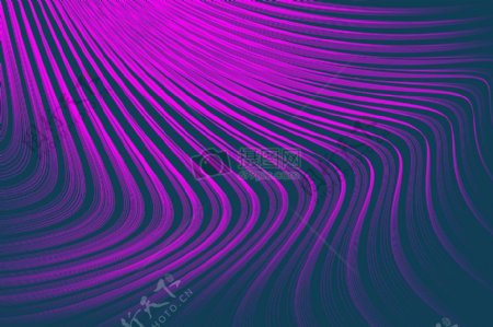 弯曲的紫色线条