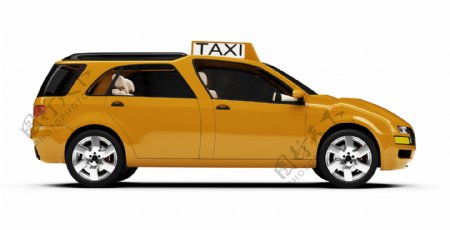 出租车汽车侧面图片