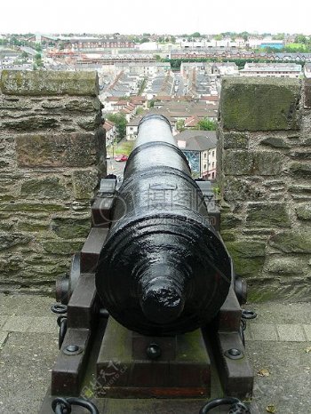 城墙上的大炮