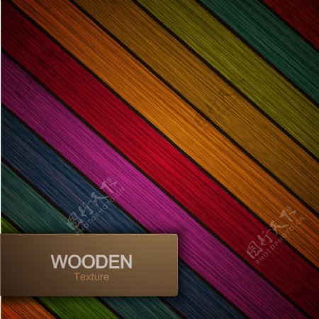 彩色木地板背景