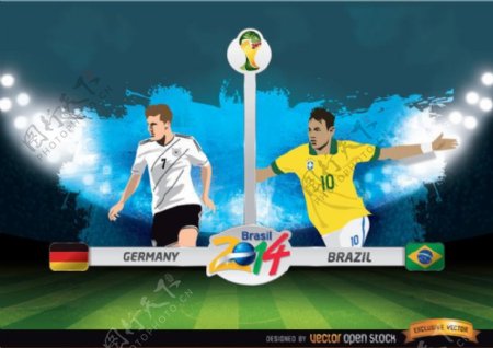 德国VS巴西国际足联世界杯