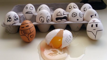 创意鸡蛋彩绘图片