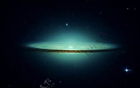 科幻银河系星空星光极光背景