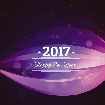 紫色背景灯新年