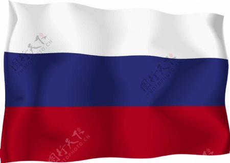俄罗斯国旗矢量4
