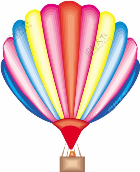 热气球矢量素材EPS格式0034