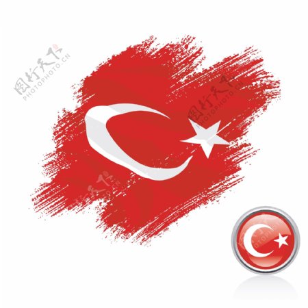 土耳其国旗笔触