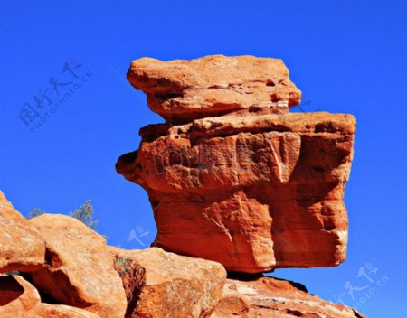 平衡岩的风貌
