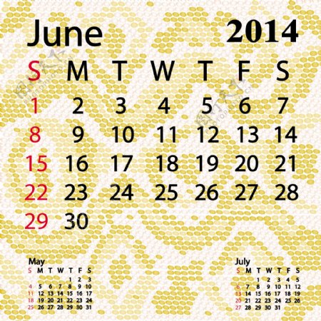 2014六月日历白化蟒蛇皮