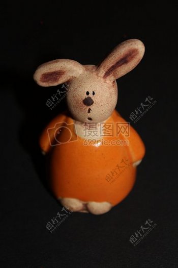 陶瓷的娃娃兔