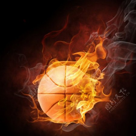 篮球火烧效果