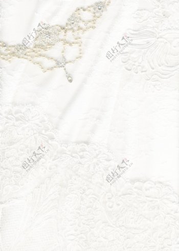 美丽的白色纺织婚礼背景