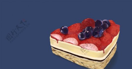 可爱的草莓蛋糕