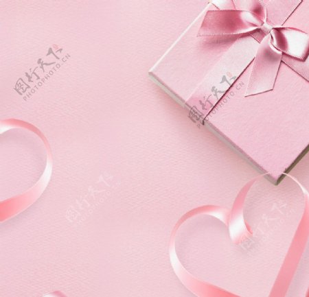 浪漫情人节礼盒素材背景