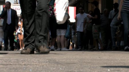 城市街道人物视频素材