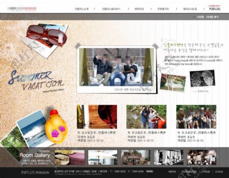 韩国风格简约大气企业网站