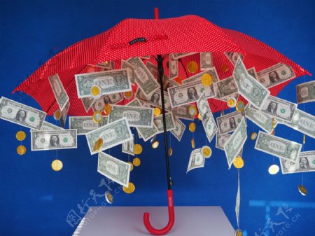 创意美元雨伞