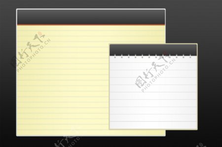 哇网页笔记本记事本icon图标设计素材