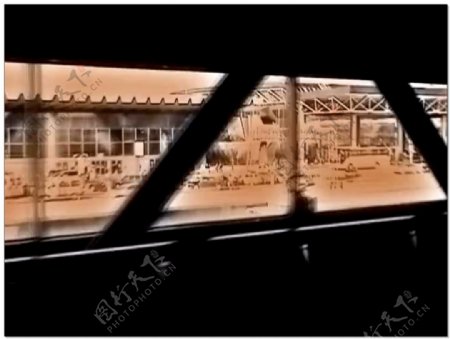 列车风景动态视频素材