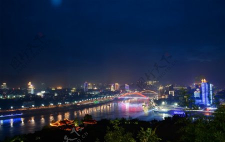中国四川宜宾夜景