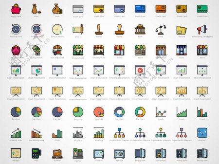 170枚商务icon图标sketch素材