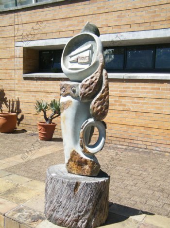 南非风光植物园雕塑