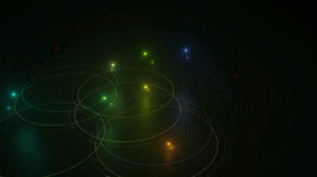七彩星光粒子背景循环视频素材