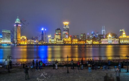 上海滨江公园夜景