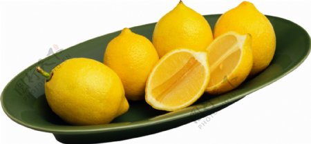 柠檬水果橙子盘子橘子