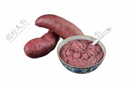 红薯泥产品实物实抠图