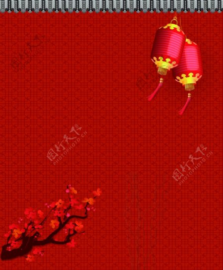 矢量中国风新年春节背景素材